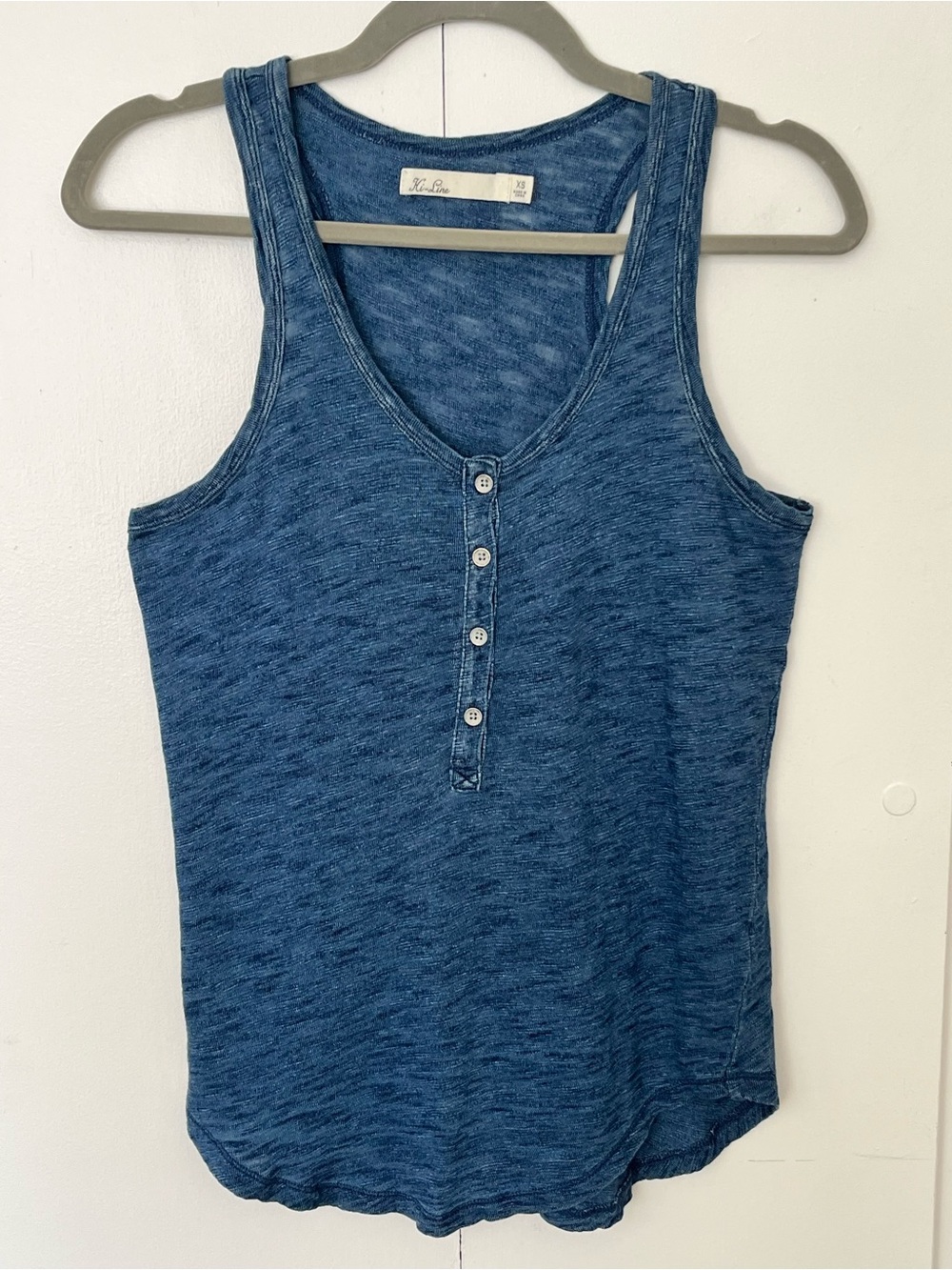 Madewell Indigo Henley Tank Size XS